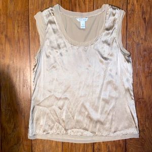 WHBM White House Black Market Satin Tank Top- M